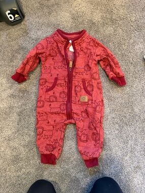 Carter's Red Lion-Print Footed One-Piece